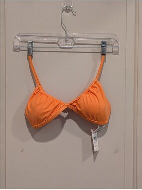 RVCA Women's Orange Triangle Bikini Top